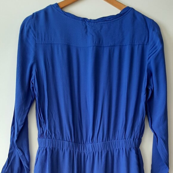 MADEWELL (Broadway and Broome)  - 3/4 Sleeve Dress - Blue - Size 4 - Picture 2 of 5